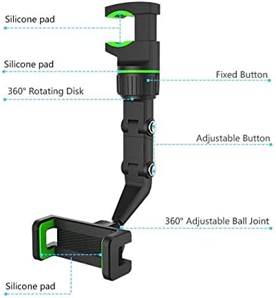 Boxwave Car Mount for Motorola Moto G Power - ретровизорско монтирање на ретровизори, монтирање на ретровизорот за заден преглед на GPS за моторна моќност за моторија мото g - jet Black
