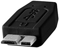 Tether Tools Teetherpro USB 3.0 на Micro-B кабел | За брз трансфер и врска помеѓу камера и компјутер | Не-рефлексивно црно | 15 стапки