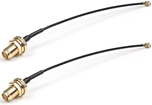 Othmro 2pcs rf1.37 залење жица надворешна завртка внатрешна игла SMA женски конектор кабел wifi пигтаил кабел 0,1 м адаптер за адаптер