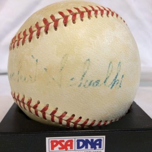 Сингл на Реј Шалк потпиша Американска лига Хариџ Бејзбол ПСА ДНК Коа Хоф - автограмирани бејзбол