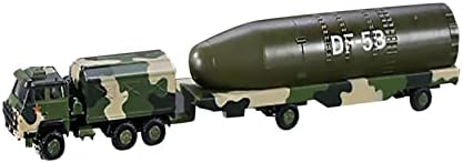 MOUDOAUER METAL DONGFENG 5B Ракетно возило Модел 1: 100 Модел за симулација на модел на борбена воена наука Изложба модел