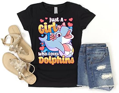 Симпатична кошула од делфин само една девојка сака делфини маица Делфин подароци делфин облека, дете делфин делфин деца