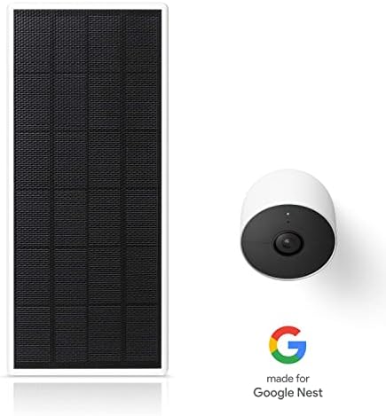 Пакет Wasserstein - Анти -кражба на монтирање и соларна панел компатибилен со Google Nest Cam