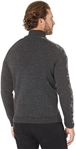 Машки џемпер на Дале од Норвешка Сигурд - норвешки џемпери во волна за мажи - исмејувачки џемпер на вратот - машки џемпери и влечење