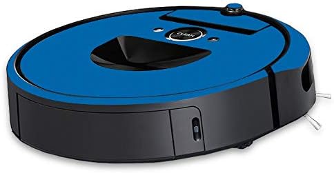 MOINYSKINS кожата компатибилна со iRobot Roomba i7 Robot Vacuum - Цврсто сино | Заштитна, издржлива и уникатна обвивка за винил декларална