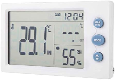 UXZDX Cujux Дигитален хигрометар во затворен термометар, редок мерач на влажност на температурата во собна температура на екранот