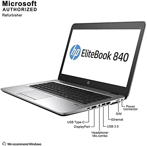 HP EliteBook 840 G3 14in Лаптоп, Core i5-6300U 2.4 GHz, 16gb Ram Меморија, 500GB SSD, Windows 10 Pro 64bit