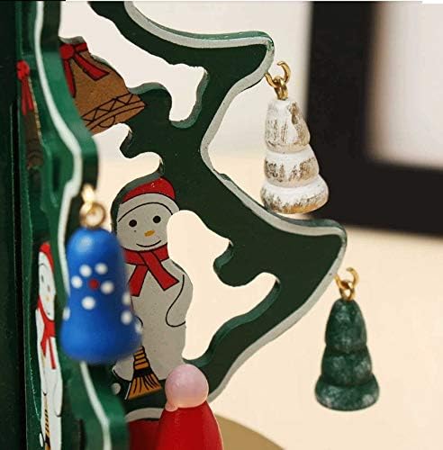 Wybfztt-188 Merry-Go-Round Christmas Decoration Music Box Божиќна ротирачка музичка кутија