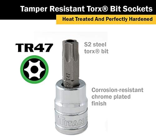 Titan 68840 3/8-инчен диск X TR40 отпорен на TORX Bit Socket