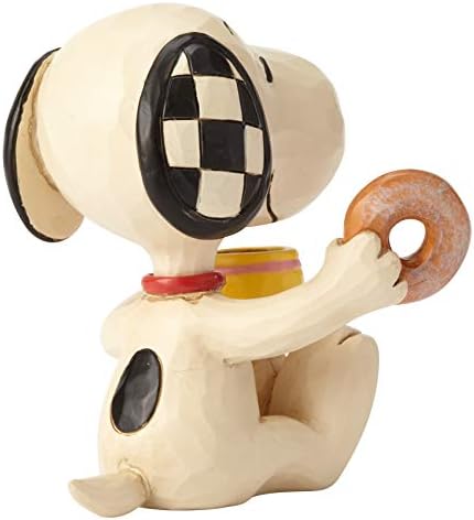 Enesco 6001297 Jim Shore Cearuts Snoopy крофни и минијатурна фигура на кафе, 3 инчи, повеќебојни