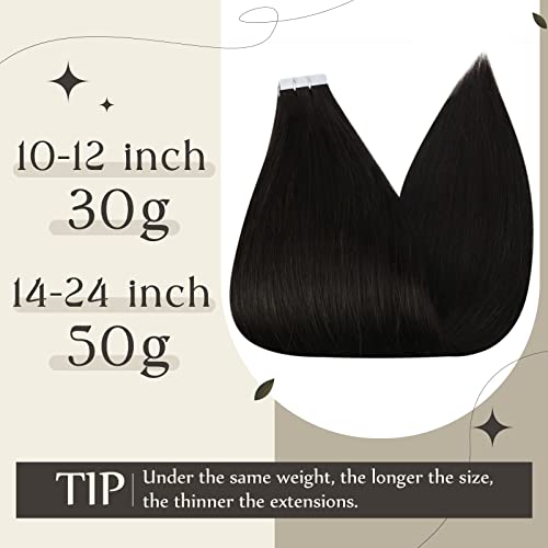 Целосен Сјај 2 пакувања Вкупно 155g 1b 22 Инчна Природна Црна Лента Во Екстензии На Коса Реми Човечка Коса + Продолжување На Косата Со Плетена