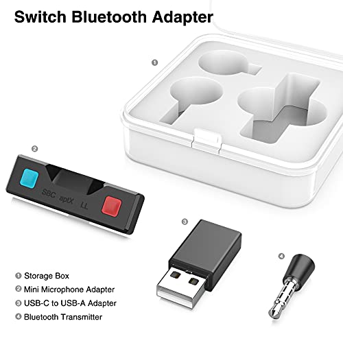 Bluetooth 5.0 Аудио Предавател Адаптер СО USB C И USB Конектор За Nintendo Прекинувач &засилувач; Lite Тв Пристаниште PS4 Тенок Дизајн