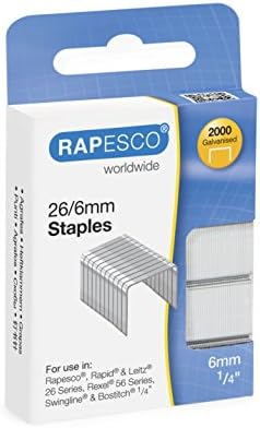 Rapesco S2662MA3 26/6 mm Galvanized Staples, Box од 2000 година