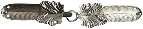 Јангц голем пердув наметка или прицврстувачи за клип на наметка 4 патеки во форма на антички сребрени шие на куки и очите кардиган клип