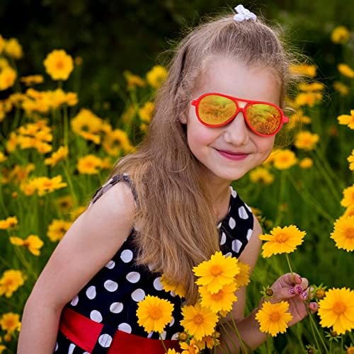 ЕЛКО 36 Пара Детски Неонски Очила За Сонце Забава Фаворизира Момчиња И Девојчиња Ретро Очила За Сонце Детска Заштита За Очи Рефус Повеќебојни