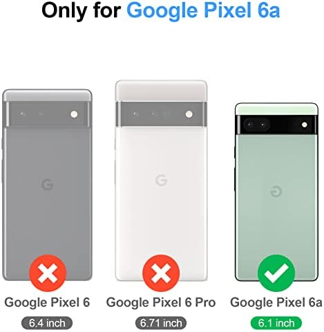 Antsturdy За google pixel 6a случај Паричник [Рфид Блокирање] СТП Кожа Флип Фолио Книга Заштитен Капак Со Рачен Зглоб [Патент Poket] Кредитна Картичка Носителот Kickstand Функција Маж