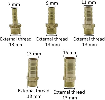 Адаптер за Приклучок за црево 6/8/10/12/14мм Месинг Боцка Дрво, Со 1/4 Навој Аквариум Аквариум Воздушна Пумпа Фитинзи За Црево За Резервоари За Риби 3 Адаптери За Градинар?