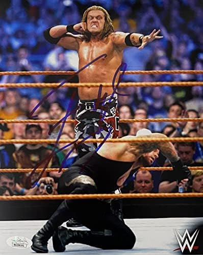 WWE Exclusive Edge потпишана автограмирана 8x10 Photo JSA автентикација 1 - Фотографии за автограми во борење