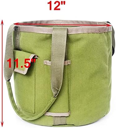 Алатка за корпи BHVXW водоотпорна платно Организатор торба мулти-џебна градина држач за складирање на платно торбичка зелена градина алатка торба