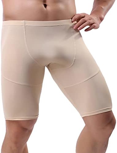 Mufeng Men's Mesh Cool Cool Compression Compression Yoga Thingury Тесни шорцеви гледаат преку фитнес тренингот хеланки за боди -билдинг панталони