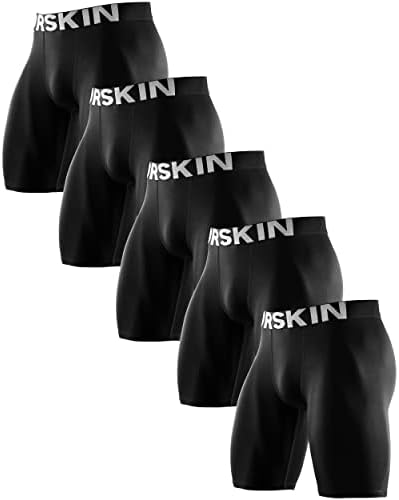 Drskin Men's 6, 4, 3 или 1 пакувања за компресии панталони за панталони, фустани за база на спортски активен тренинг атлетски атлетски атлетски