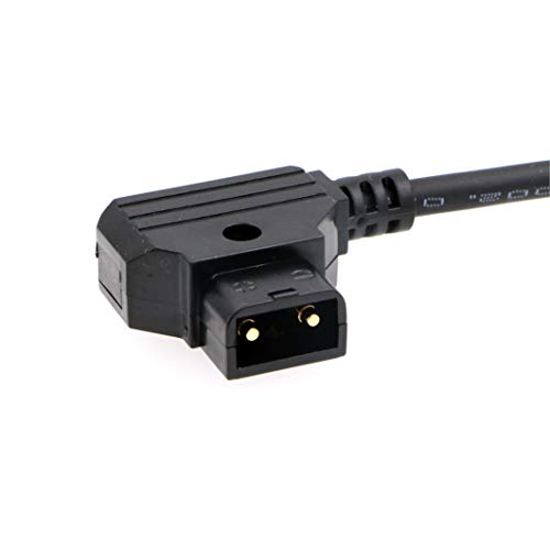 Aconnect ротирачки десен агол 4 пински машки до кабел за напојување D-Tap за Zacuto Kameleon EVF 18in/45cm