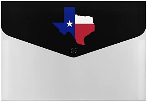 Тексас Знаме Мапа Проширување На Папката Со Датотеки 6 Џебови Етикети Со Голем Капацитет Папки Со Хармоника Со Џебови За Домашна