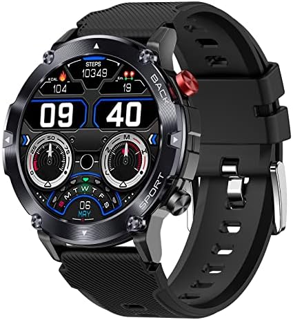 CyberDyer Smart Watch For Men 1,32 инчи HD Tactical Fitness Tracker со отчукувања