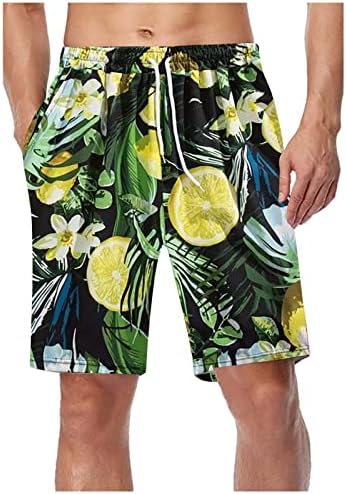 БМИСЕГМ Кратки шорцеви летни трендови печатени брзо сушење машки шорцеви и панталони за плажа мажите од табла пливање пливање