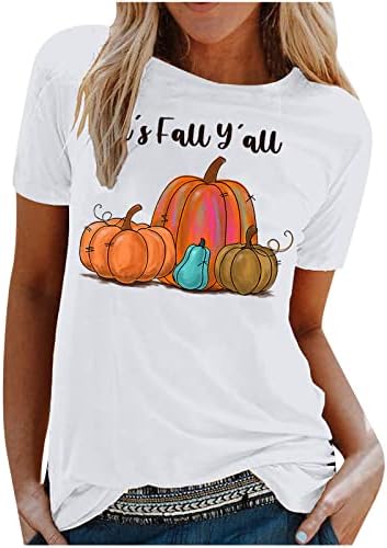 Летна есенска топ кошула за девојки Краток ракав 2023 облека екипаж на вратот Графички бренд бренд 55 55
