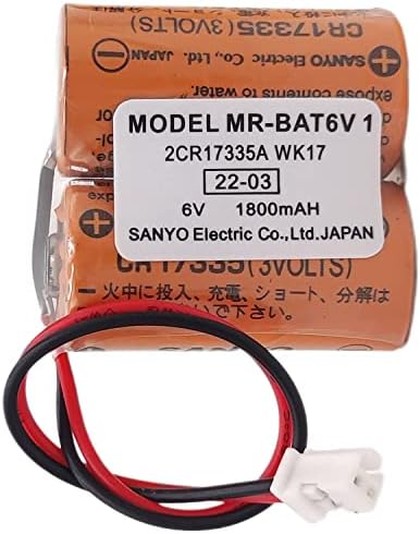 MR-BAT6V1 2CR17335A WK17 6V 1800mah САЛАДИН Батерија Со Приклучок За Mitsubishi M80 Возачот MR-J4 Серво Систем