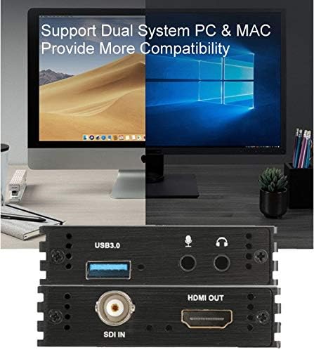 YOTOCAP YT-M006 SDI ДО USB3. 0 Видео Снимање, SDI Помине Низ HDMI Рекорд SDI Во Живо Стриминг И Рекорд SDI НА HDMI 1080P 60FPS &засилувач; Mic+АУДИО HDI Видео На КОМПЈУТЕР