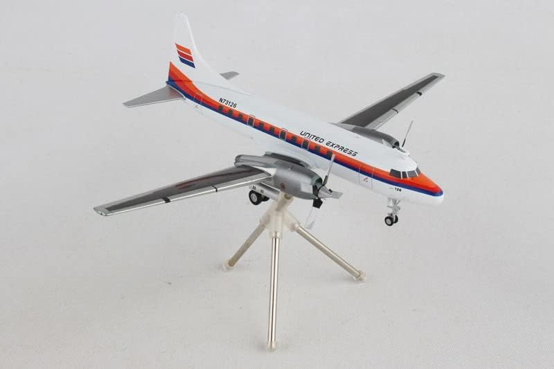 Geminijets United Express Express Airlines CV-580 N73126 1/200 Diecast Aircraft претходно изграден модел