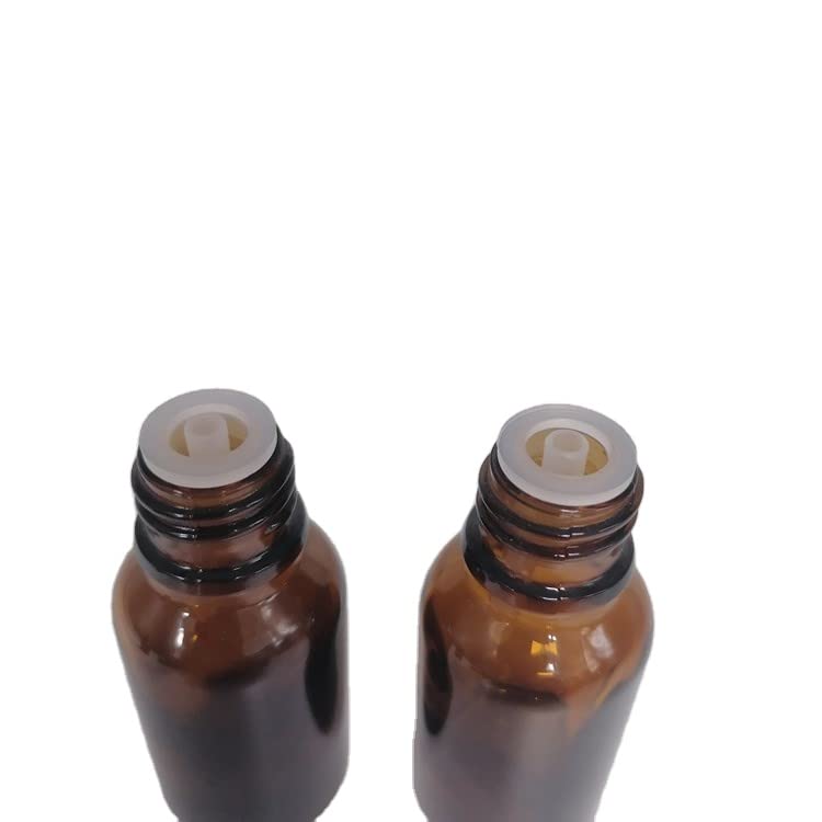 350PACK козметичко пакување козметичко пакување килибар 15мл 1/2oz Серумско масло од серумско стакло со шише со есенцијален капа на капакот