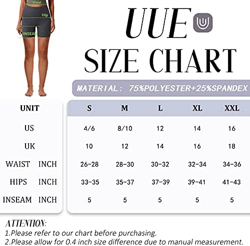 Уеи велосипедисти шорцеви за жени со високи половини од јога со џебови контрола на стомакот, 5 /6 женски теретани за вежбање Спандкс шорцеви